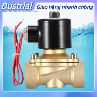 Dustrial DN25 1 "Van điện từ bằng đồng thau hai chiều thường đóng 220VAC