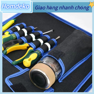 Homdeko Túi đựng dụng cụ bằng vải canvas Công suất lớn Chống mài mòn dày thợ điện hạng nặng cầm tay