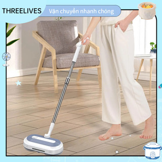 Máy lau nhà thông minh Máy lau nhà chạy điện Máy lau sàn không dây Khử trùng có đèn pha LED và bình xịt nướ180ml THREELIVES