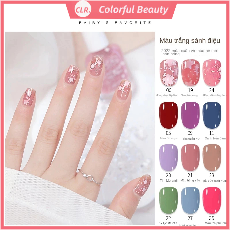 Sơn Móng Tay Nhanh Khô Lâu Trôi Không Mùi Phong Cách Mới Cho Học Sinh