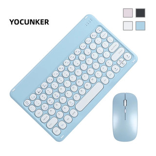 YOCUNKER Túi Đựng Bàn Phím + Chuột Không Dây Siêu Mỏng 78 Phím 10Inch Có Thể Sạc Lại Cho laptop / Chuột / Máy Tính