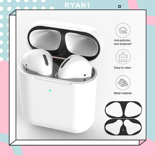 Miếng dán kim loại bảo vệ hộp sạc tai nghe bluetooth chống bụi bẩn
