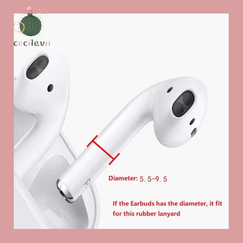 Dây cao su mềm Chống thất lạc Dây đeo tai nghe thể thao ngoài trời Airpods 1 2 -CE
