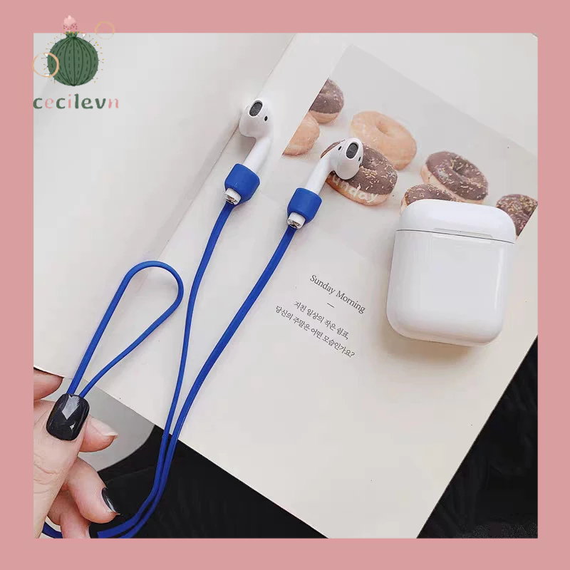 Dây cao su mềm Chống thất lạc Dây đeo tai nghe thể thao ngoài trời Airpods 1 2 -CE