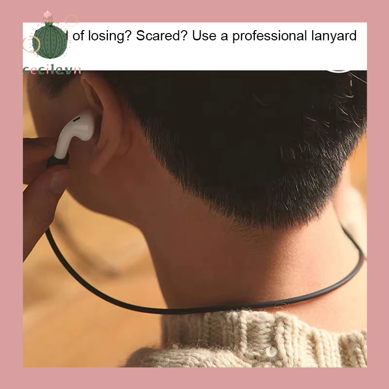 Dây cao su mềm Chống thất lạc Dây đeo tai nghe thể thao ngoài trời Airpods 1 2 -CE