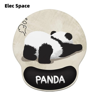 Elec Space Miếng lót chuột gấu trúc dễ thương có tựa cổ tay Bàn phím máy tính văn phòng chống trượt