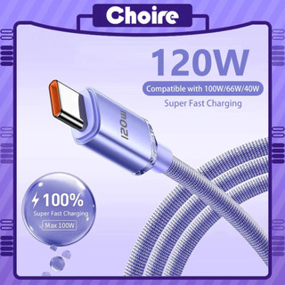 Dây cáp sạc nhanh 6a usb c 120w cho huawei samsung xiaomi cáp sạc type c-ch