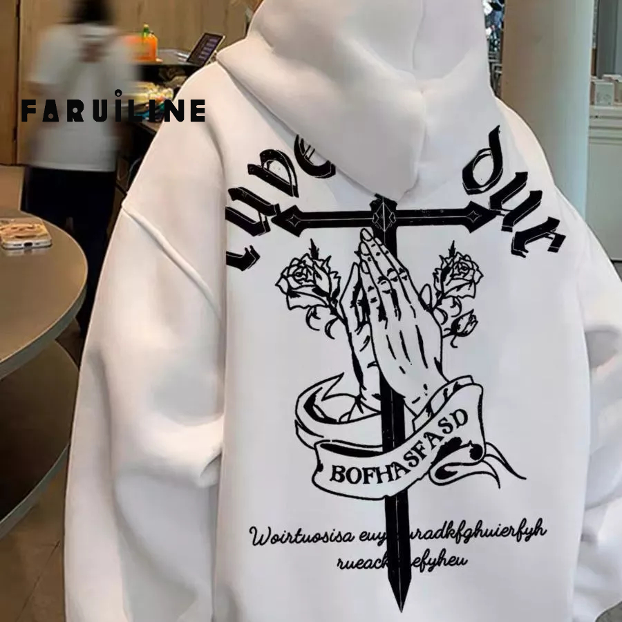 Áo Khoác hoodie Nỉ oversize Màu Đỏ Rượu Vang retro Mỹ Cho Nam