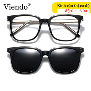 Kính Mát Gọng Nam Nữ VIENDO Kính Cận Có Độ Chống Tia UV 2 Trong 1 Thích Hợp Cho Đi Xe Đạp/Ngoài Trời/Thể Thao/Lái Xe/Du Lịch -1.0/-2.0/-3.0/-4.0/-5.0/-6.0