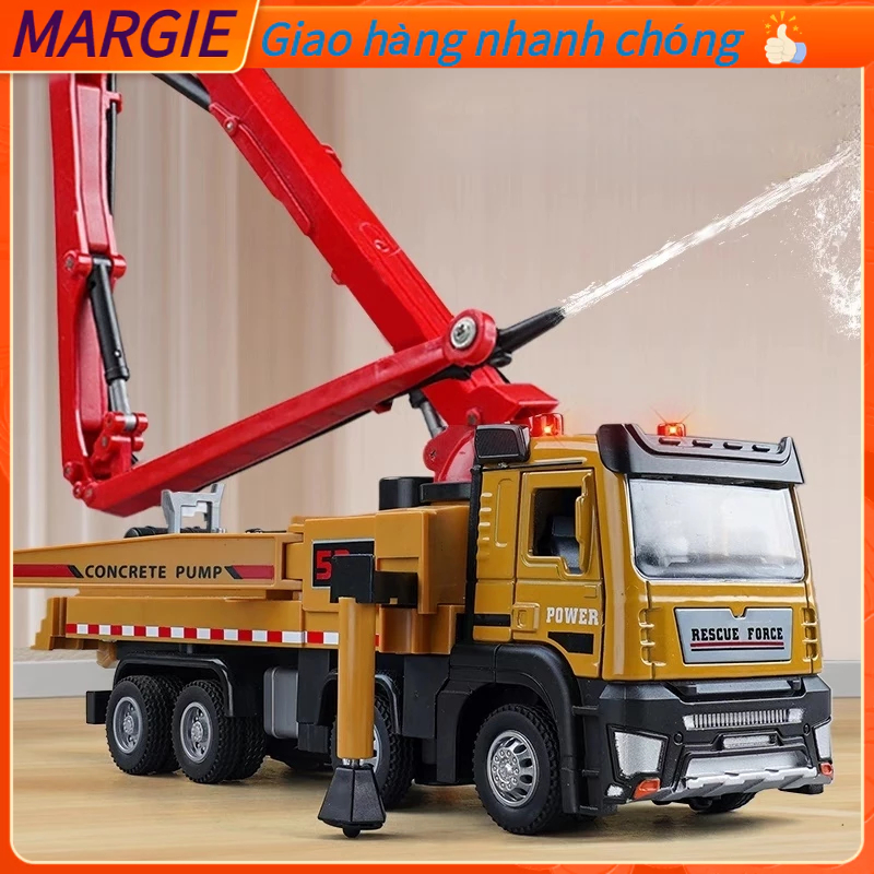Xe bơm bê tông hợp kim tỷ lệ 1:32 Mô phỏng cao Cải thiện sự phối hình xe xây dựng MARGIE B.