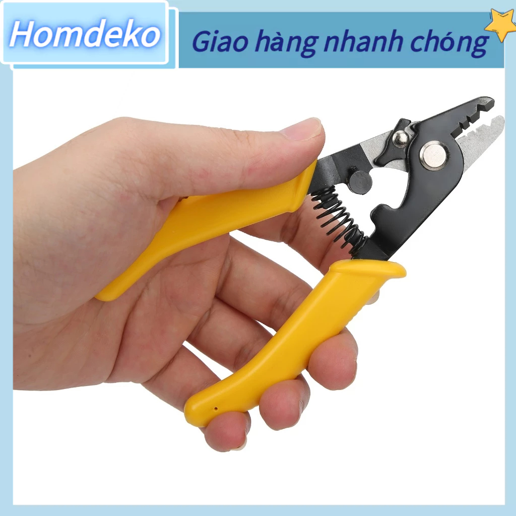 Kìm tuốt dây cáp quang CFS‑3 Độ cứng cao 3 lỗ sợi Homdeko J.