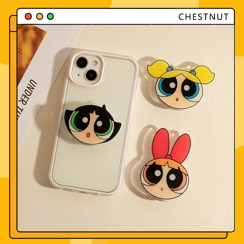 Sáng tạo bóng 3d tình yêu trái tim bướm hoa tulip dễ thương giá đỡ điện thoại đứng gấp ngón tay tay cầm điện thoại-CT