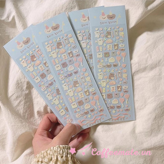 ⚡CM⚡Miếng Dán Trang Trí Hình Gấu Đáng Yêu DIY