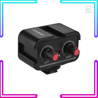 Bộ Chuyển Đổi Âm Thanh Micro andoer ws-vs Hai Kênh 3.5mm Cho Máy Ảnh dslr #homevn