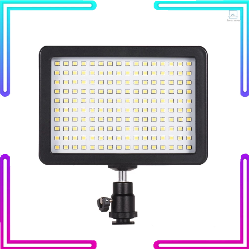 Andoer Set 160 Đèn led 5600k Siêu Sáng Có Công Tắc Chụp Ảnh 3 Tấm Lọc Cho Máy Ảnh dslr