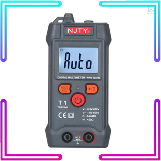  Njty palm-size lcd digital multimeter auto range ncv 4000 count true rms smart universal tester 600v voltmeter ohm and voltage tester đo điện áp ac   dc điện trở bật-tắt buz 