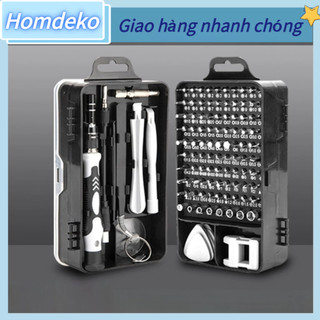 Bộ tuốc nơ vít bằng thép carbon Dụng cụ sửa chữa và tháo gỡ điện tử đa năng cho đồng hồ thoại di động Homdeko