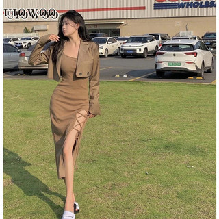 Đầm Hai Dây Ôm Dáng Xẻ Tà Quyến Rũ Dành Cho Nữ