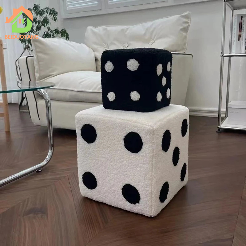 BEIDUOYANG Đồ gia dụng, ghế thay giày, ghế đẩu trang trí phòng ngủ, căn hộ nhỏ, ghế nhỏ, phân thấp sáng tạo, pouf ngồi giản dị