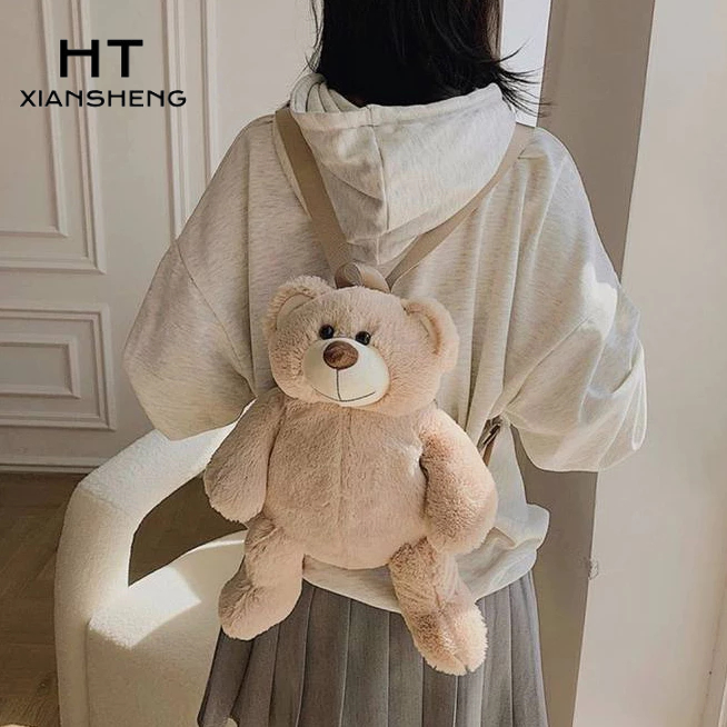 Ba Lô Hình Gấu Bông Dễ Thương Sức Chứa Lớn Cho Nữ