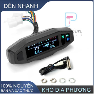 Đồng hồ đo tốc độ kỹ thuật số lcd thông dụng cho xe máy / xe đạp điện