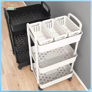 Đa Chức Năng Cho Gia Đình! Xe Đẩy Nhỏ Tiện Lợi - Kệ Đựng Đồ, Đồ Chơi, Thức Ăn, Giữ Gọn Nhà Cửa, Kệ Đứng Tiện Lợi Cho Phòng Tắm