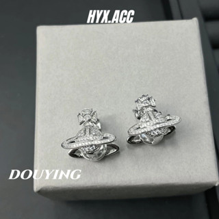 Bông tai nữ Hành tinh sáng bóng Bông tai Zircon Bông tai vòng