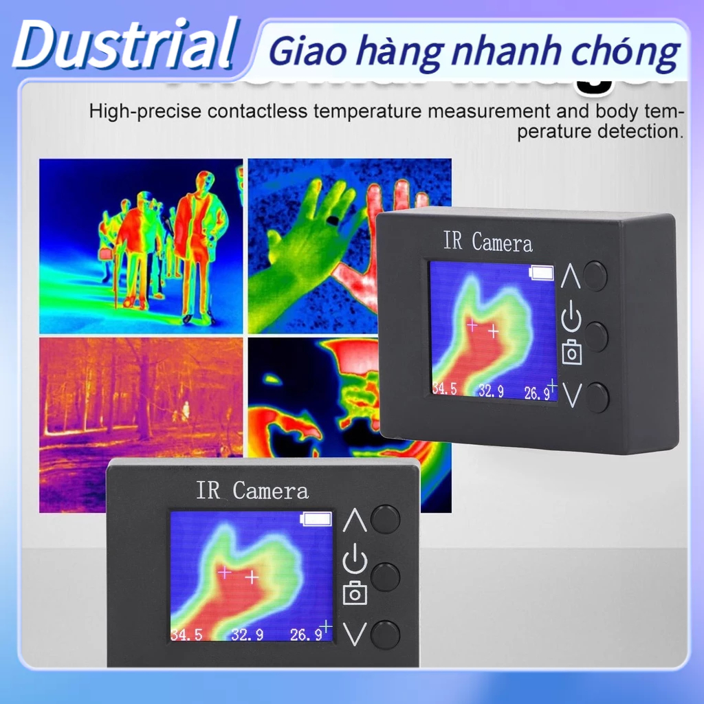Dustrial Máy chụp ảnh nhiệt cầm tay Cảm biến hồng ngoại 32x24 Camera TFT 1 8 inch để kiểm tra thành phần