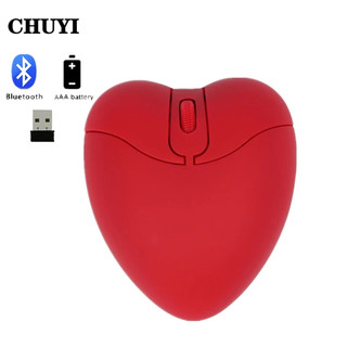 CHUYI Chuột bluetooth Không Dây 2.4ghz Hình Trái Tim Dễ Thương Cho pc laptop notebook