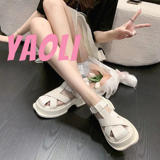 YAOLI Xăng đan đế xuồng hở ngón nhẹ nhàng đơn giản thời trang cho nữ
