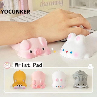 YOCUNKER Hoạt Hình Miếng Lót Chuột Máy Tính Có Đệm Cổ Tay Họa Tiết Động Vật 3d Dễ Thương Giảm Đau