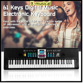I-61 phím đàn piano điện tử đa năng kèm micro cho học sinh