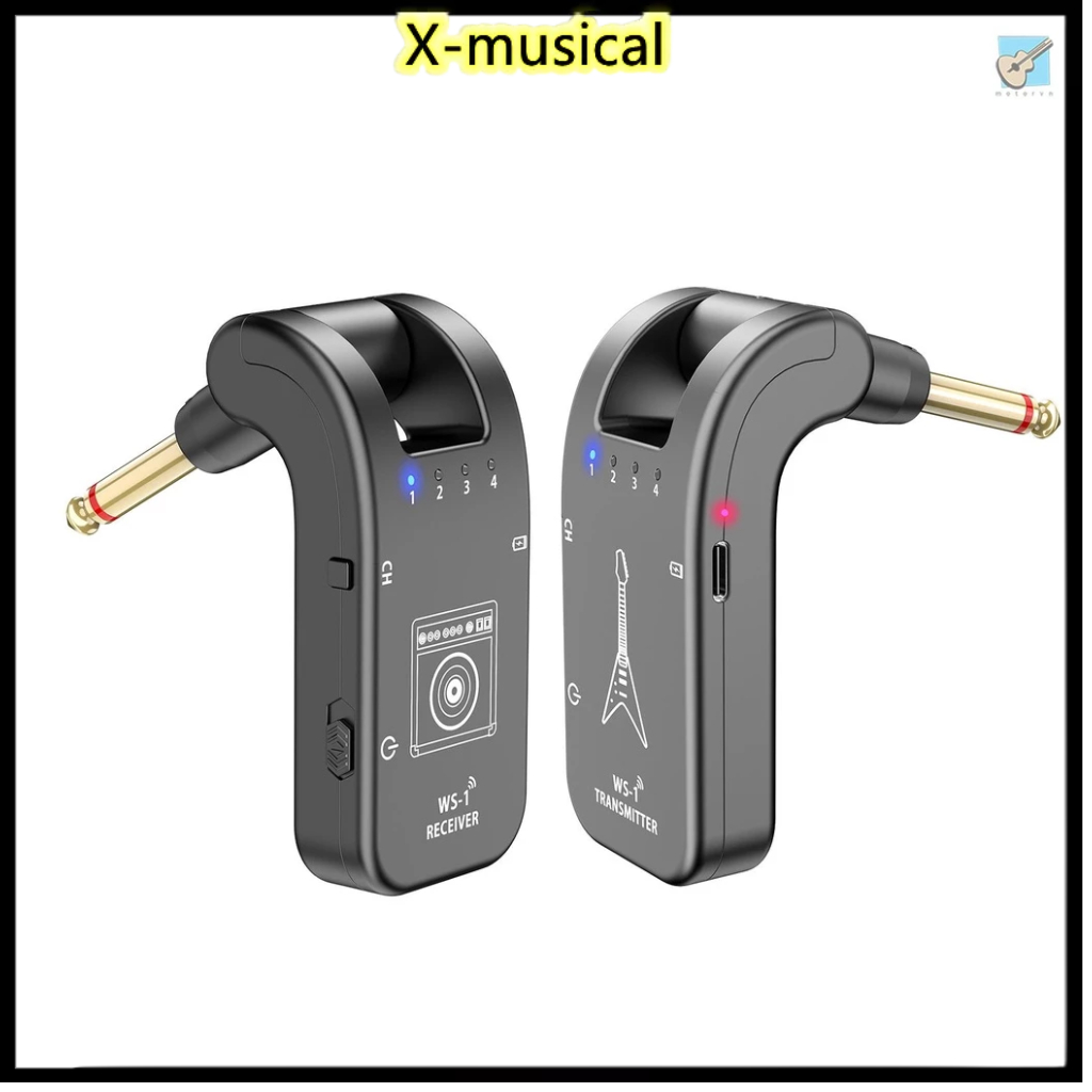 Hệ Thống Đàn guitar i-ws-1 2.4ghz 4 Kênh 30m 282o Có Thể Sạc Lại Tiện Dụng