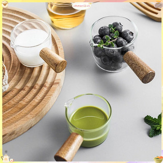 Best cook 50 Ml Thủy Tinh Mini Cốc Đo Đơn Vòi Cà Phê Ly Có Tay Cầm Bằng Gỗ Cho Kem Sữa cmman13.vn