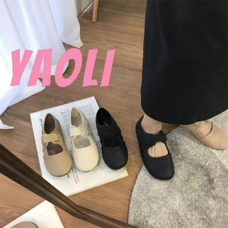 YAOLI Giày Mary Jane Đế Mềm Đơn Giản Phong Cách retro Cho Nữ