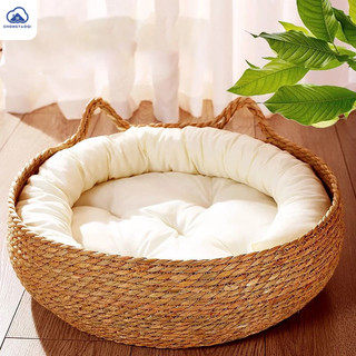 CHONGTAOQI chuồng chó mèo Ko Thảm Đan Mây Có Thể Tháo Rời Và Giặt Rửa Cho Mèo
