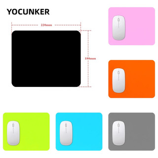 YOCUNKER Tấm Lót Chuột Chơi game silicone Hình Vuông Màu Trơn Chống Nước Chống Trượt Có Thể Giặt Được Kích Thước 18 * 22cm