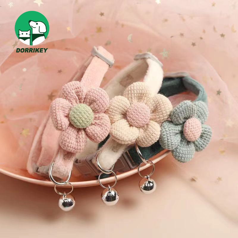 DORRIKEY Vòng cổ thú cưng vòng cổ lông nhung mềm mại thân thiện hzmps0084