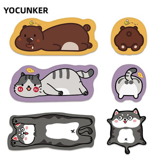 YOCUNKER Hoạt Hình Thảm Lót Chuột Máy Tính Họa Tiết Động Vật Dễ Thương