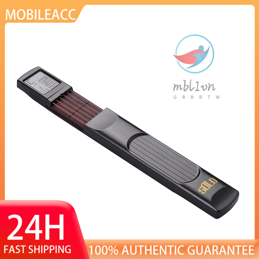6-string pocket guitar chord trainer công cụ luyện tập guitar dân gian tiện ích 6 phím đàn với màn hình biểu đồ hợp âm có thể xoay cho người mới bắt đầu luyện tập ngón tay