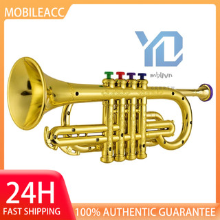 Kèn trumpet bằng abs và kim loại vàng kim 4 màu 1 # cho trẻ em