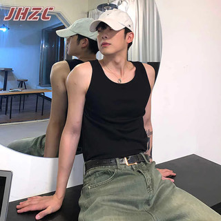 Áo thun thể thao sát nách vải cotton màu trơn thời trang cho nam