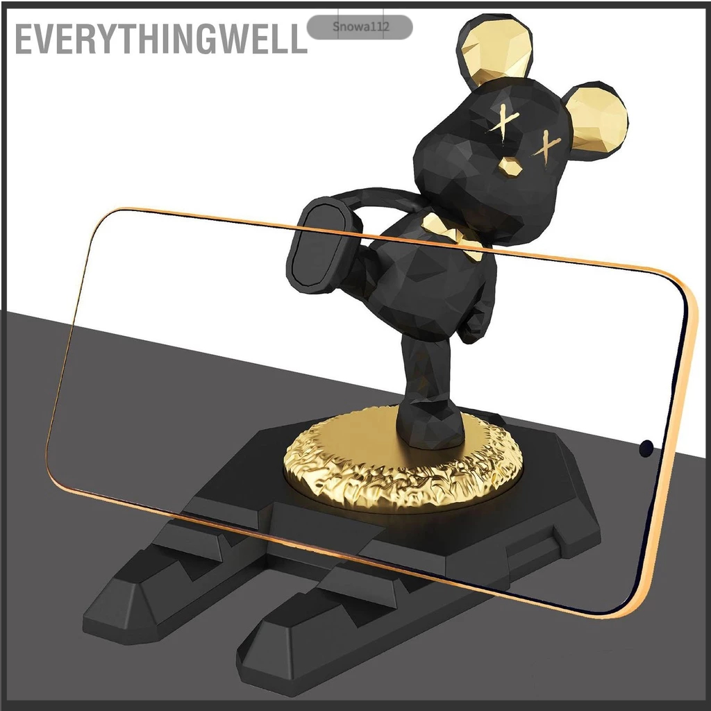 EverythingWell Gấu Giá Đỡ Điện Thoại Sáng Tạo Di Động Đa Năng Kung Fu Để Bàn Máy Tính Bảng snowa