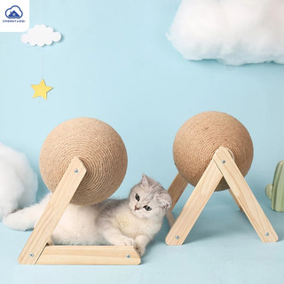 bàn cào móng cho mèo đồ chơi cho mèo hạt cho mèo Đồ Chơi Bảng Cào Móng Bằng Gỗ Gắn Dây Thừng Dành Cho Mèo Cưng