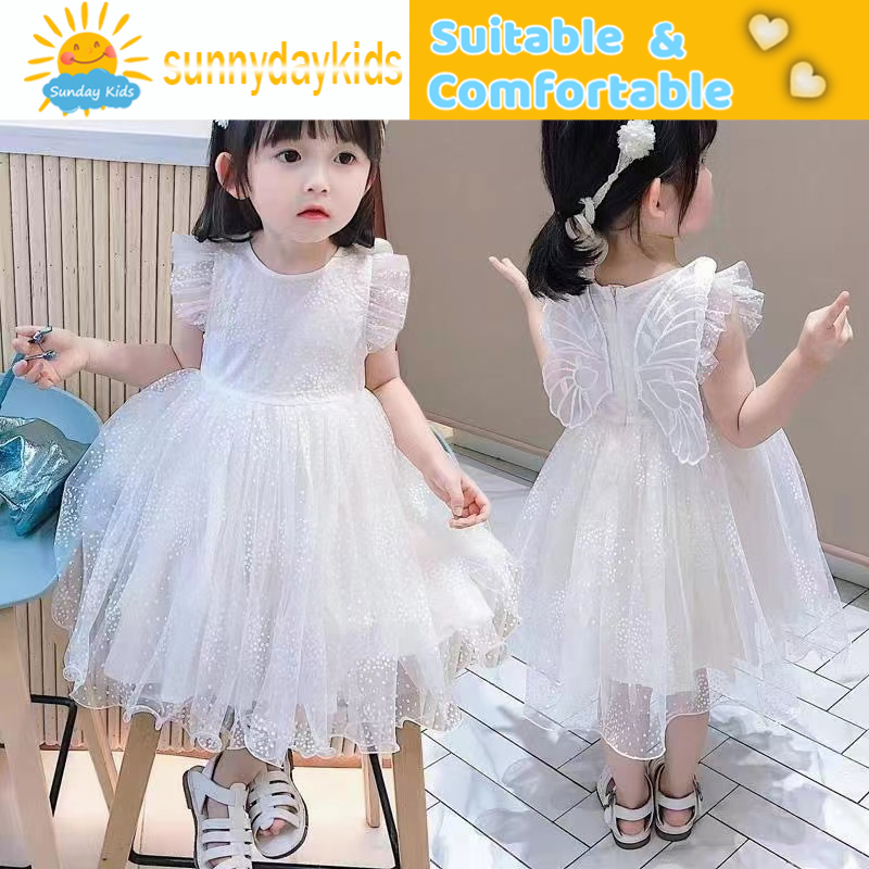 Ootd Đầm Denim Không Tay Đính Nơ Bướm Dễ Thương Cho Bé Gái