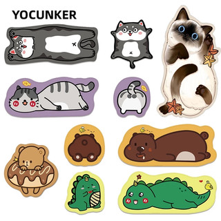 YOCUNKER Tấm lót chuột và bàn phím máy tính chống trượt họa tiết động vật hoạt hình dễ thương