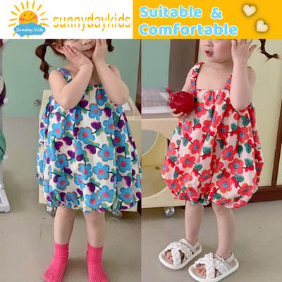 Đầm Hoa Bé Gái, Họa Tiết Hoa Bé Gái Thời Trang Hè Hàn Quốc Cho Bé Gái