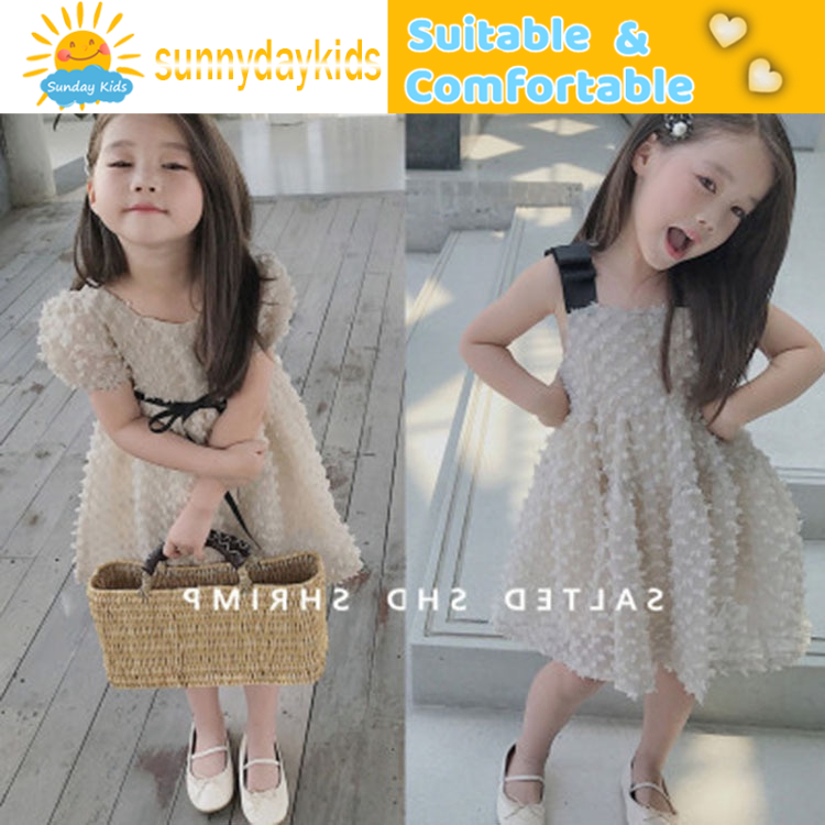Bộ Đầm Ren Trắng Không Tay Dành Cho Bé Gái