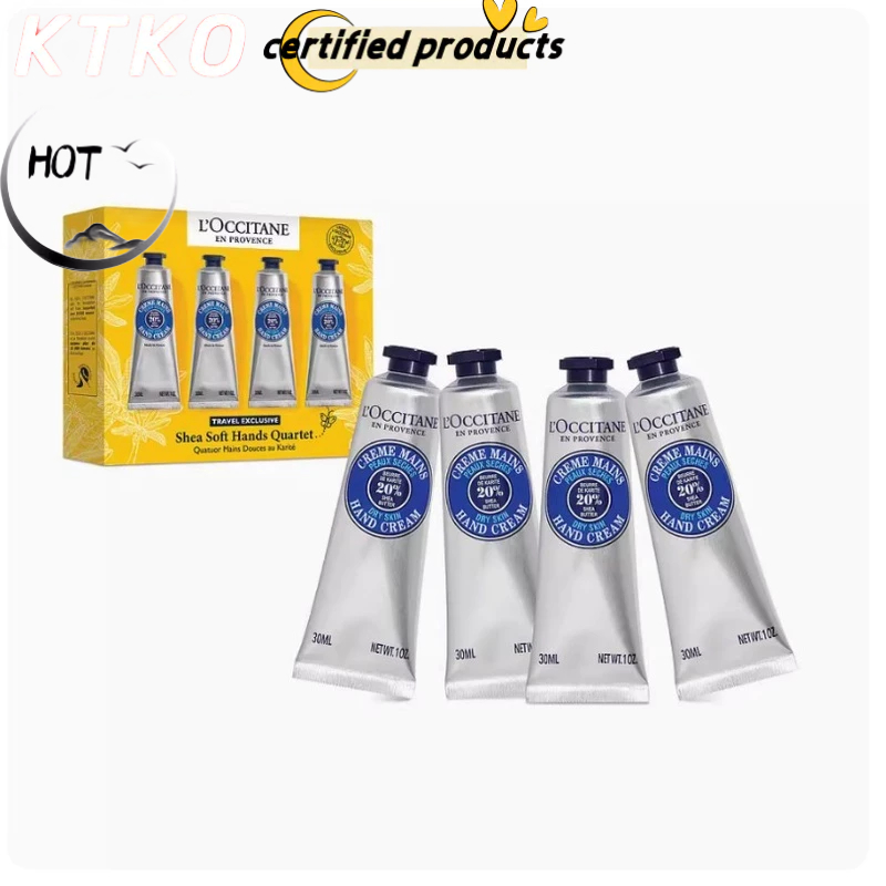 L 'Occitane Bộ Kem Dưỡng Da Tay Chiết Xuất Bơ Hạt Mỡ Cổ Điển Dưỡng Ẩm Làm Mới Làn Da Không Nhờn 4 * 30ml