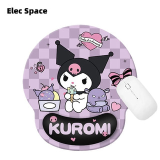 Elec Space Kuromi Tấm Lót Chuột Và Bàn Phím Máy Tính Bằng Cao Su Non Dày Chống Trượt